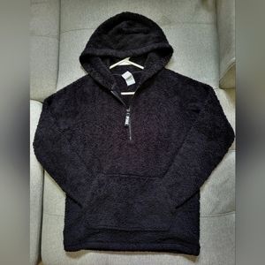 VS PINK Sherpa Hoodie - size XS, oversized fit